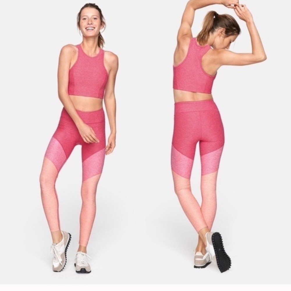 Outdoor Voices  7/8‎ Springs Leggings Sz S Pink Athletic Wear Sustainable